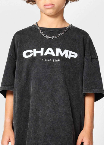 Черная летняя футболка SHEIN