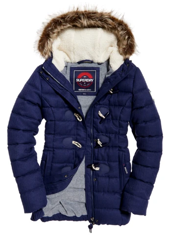 Темно-синя демісезонна куртка Superdry