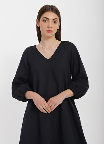 Темно-синее кэжуал платье а-силуэт Marc O'Polo однотонное