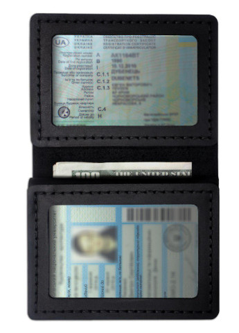 Портмоне - Обложка для автодокументов Volkswagen (4 окошка для прав, ID паспорта, пропуска) - Чёрный (nas150401-11) Anchor Stuff e-cover (252289991)
