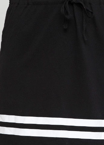 Черное кэжуал платье платье-футболка H&M с надписью