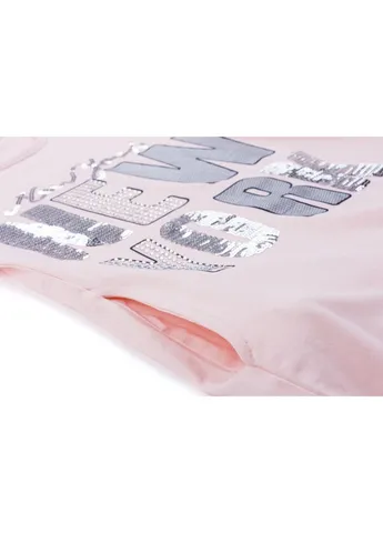 Персикова демісезонна футболка дитяча "new york" (1281-140g-peach) Breeze