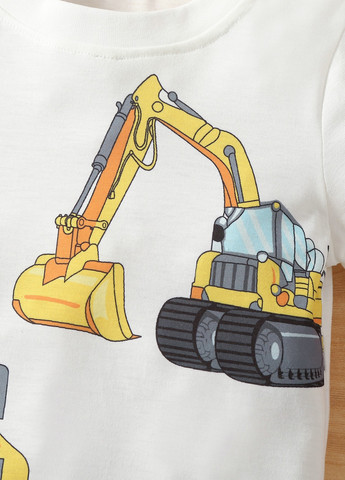 Комбінований літній костюм (футболка, шорти) з шортами SHEIN