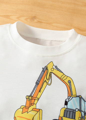 Комбінований літній костюм (футболка, шорти) з шортами SHEIN