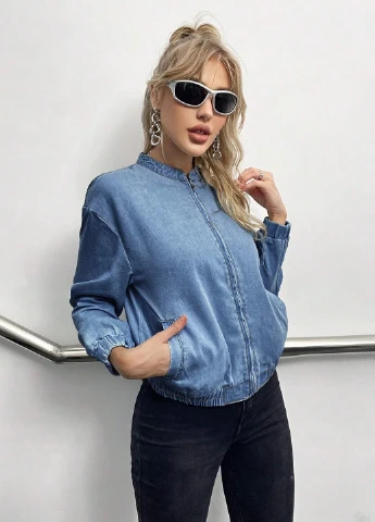 Бомбер SHEIN на молнии (325815385)