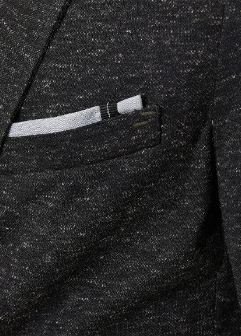 Пиджак KOTON однобортный меланж тёмно-серый кэжуал полиэстер