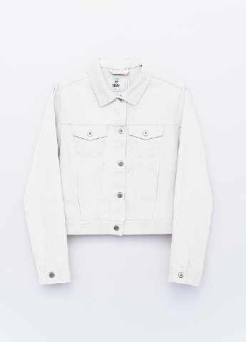 Белая демисезонная куртка джинсовая befree
