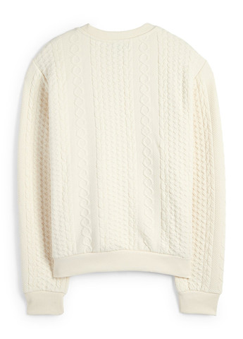 Молочний світшот C&A однотонний без декору (352190408)