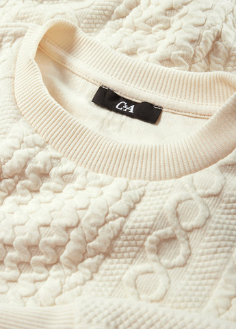 Молочний світшот C&A однотонний без декору (352190408)