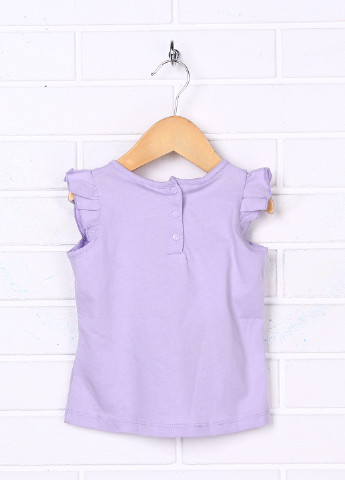 Фиолетовая летняя футболка с коротким рукавом Prenatal