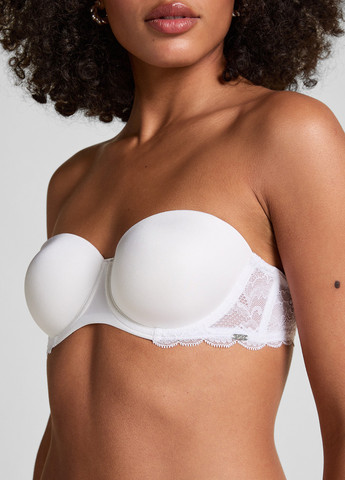 Білий балконет бюстгальтер Hunkemoller з кісточками поліамід
