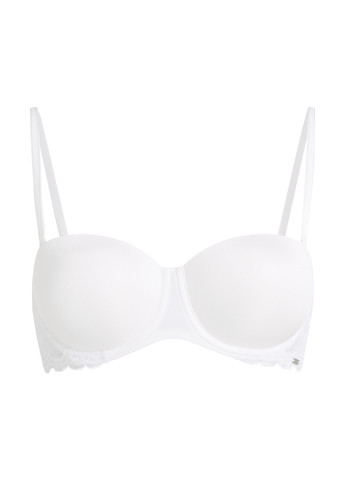 Білий балконет бюстгальтер Hunkemoller з кісточками поліамід