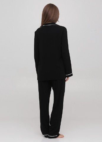 Черный демисезонный комплект (рубашка, брюки) Mon Monde