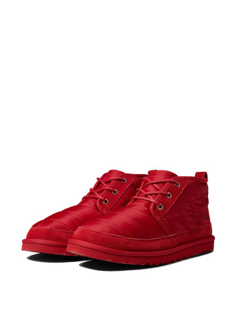 Красные мужские ботинки со шнурками