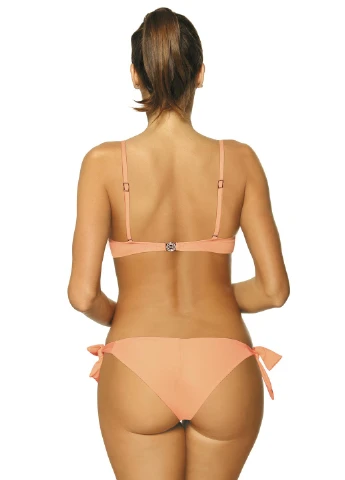 Персиковый демисезонный meredith 467-2 купальник (xxl) раздельный Marko