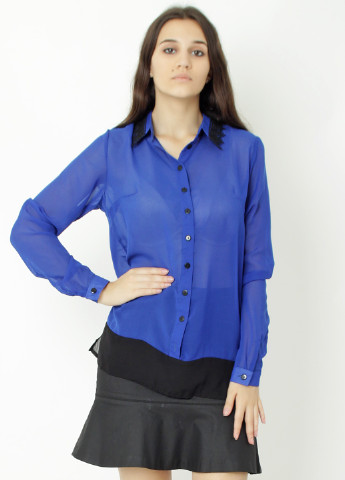 Синяя демисезонная блуза Mtp