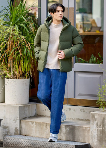 Бежевый демисезонный джемпер джемпер Uniqlo