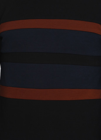 Свитшот H&M - крой полоска черный кэжуал - (102794470)