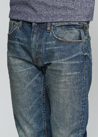 Синие демисезонные со средней талией джинсы Quiksilver