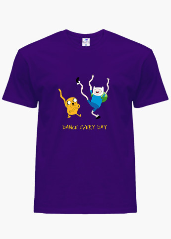 Фиолетовая демисезонная футболка детская финн и джейк пес время приключений (finn & jake the dog adventure time)(9224-1580) MobiPrint