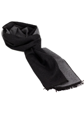 Мужской однотонный шарф черный с серым LuxWear ms2001 (251712968)