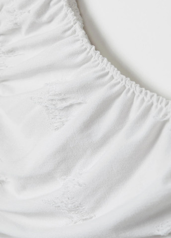 Білий кежуал сукня на одне плече H&M однотонна