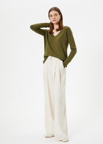 Зеленый демисезонный пуловер пуловер KOTON