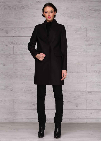Черное демисезонное Пальто на пуговицах Bella Bicchi