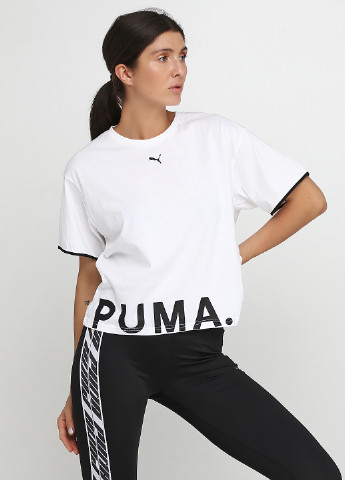 Белая всесезон футболка Puma Chase Cotton Tee