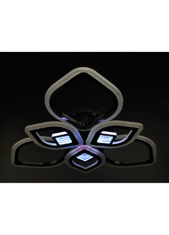 Люстра стельова LED з пультом A2721/3+3-3D-bk Чорний 10х60х60 см. Sunnysky (253628745)