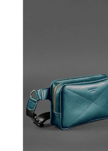 Кожаная поясная сумка Dropbag Maxi зеленая Krast BlankNote (235752523)