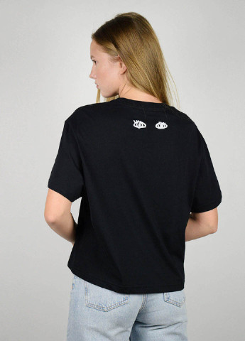 Чорна літня футболка жіноча чорна Power Футболки