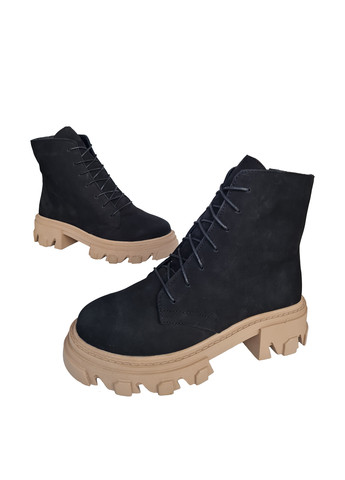 Зимние ботинки Donna со шнуровкой из натурального нубука