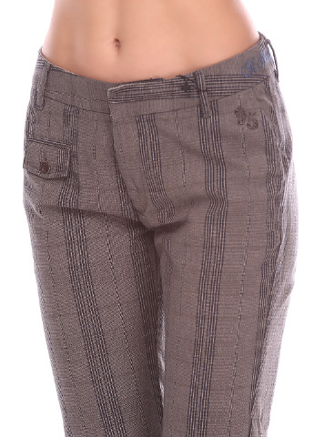 Коричневые кэжуал демисезонные зауженные брюки R95Th