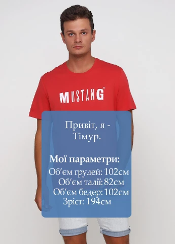 Красная футболка Mustang