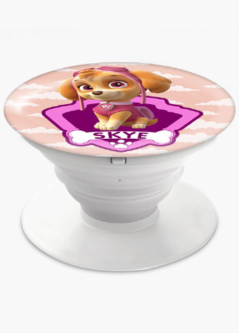 Попсокет (Popsockets) тримач для смартфону Щенячий патруль (PAW Patrol) (8754-1609) Чорний MobiPrint (216748244)