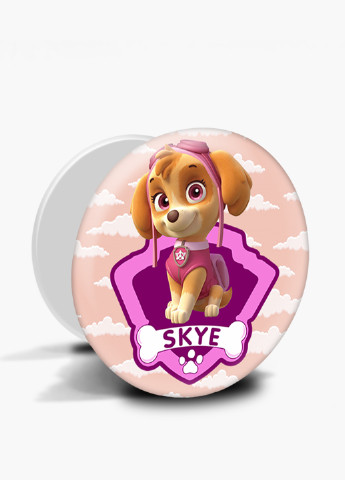 Попсокет (Popsockets) тримач для смартфону Щенячий патруль (PAW Patrol) (8754-1609) Чорний MobiPrint (216748244)