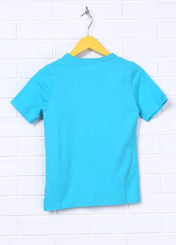 Голубая летняя футболка с коротким рукавом OshKosh