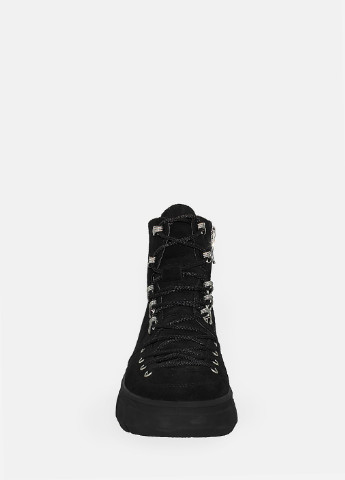 Зимние ботинки rf15005-11 черный Favi из натуральной замши