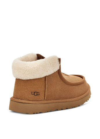 Зимние ботинки UGG с тиснением, с логотипом, с мехом, с молнией из натуральной замши