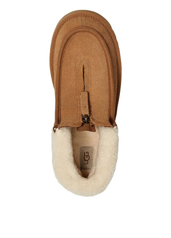 Зимние ботинки UGG с тиснением, с логотипом, с мехом, с молнией из натуральной замши