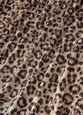 Світло-коричнева вечірня сукня силуетна SHEIN леопардовий