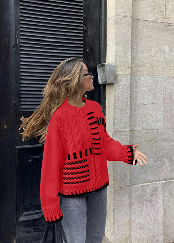 Червоний демісезонний джемпер джемпер SHEIN