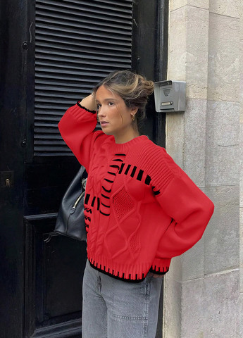 Червоний демісезонний джемпер джемпер SHEIN