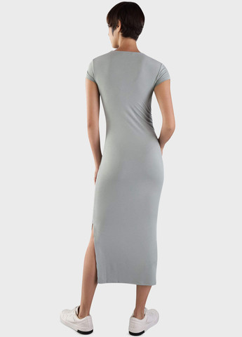 Светло-серое кэжуал платье силуэтная Calvin Klein Jeans однотонное