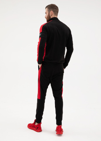Чорний демісезонний чоловічі спортивні костюми ISSA PLUS
