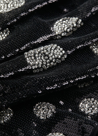 Черная кэжуал, праздничный однотонная юбка H&M
