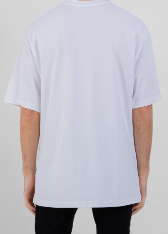 Біла сіра футболка з логотипом Balenciaga