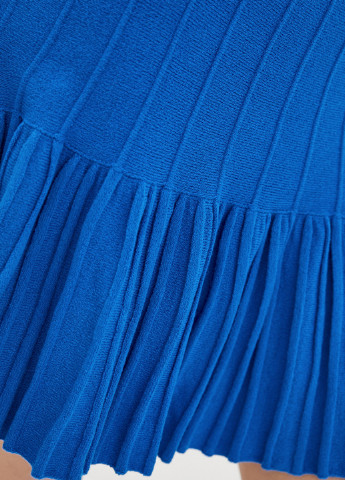 Синяя кэжуал однотонная юбка Sewel плиссе, годе
