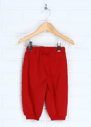 Красные кэжуал демисезонные прямые брюки Mini